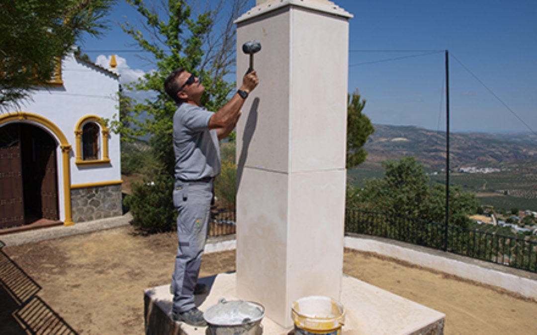LA E.L.A. DE CASTIL DE CAMPOS REALIZA VARIAS REPARACIONES EN LA ERMITA-MIRADOR DE CASTIL DE CAMPOS