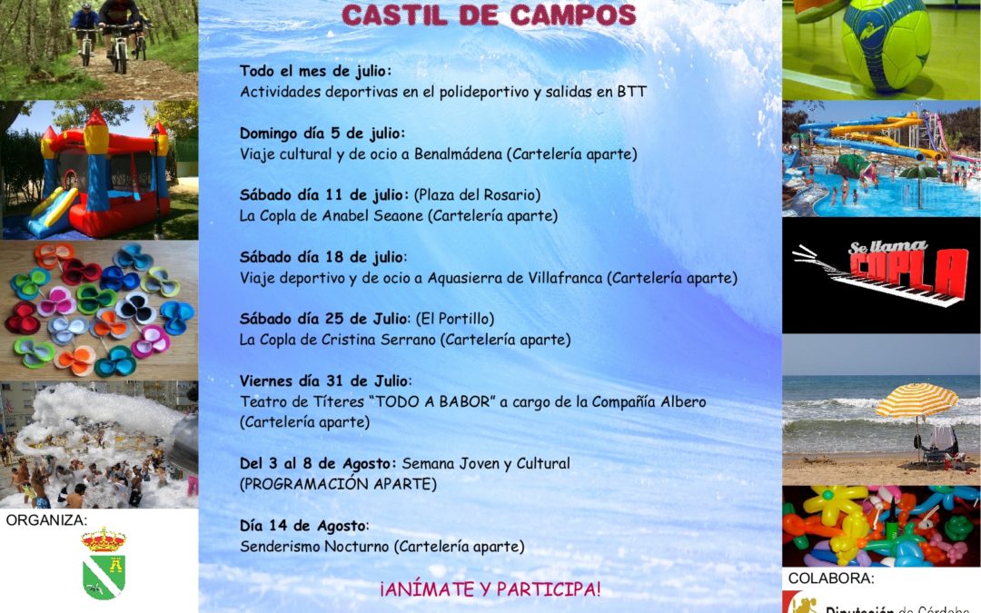 PROGRAMA ACTIVIDADES VERANO 2015 EN CASTIL DE CAMPOS