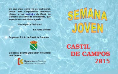 SEMANA JOVEN EN CASTIL DE CAMPOS 2.015 (03 al 08 de Agosto)