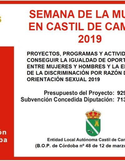Subvenciones otorgadas a la E.L.A. de Castil de Campos 2.019 11